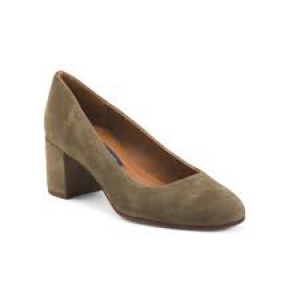 Margaux The Heel - Spruce Suede